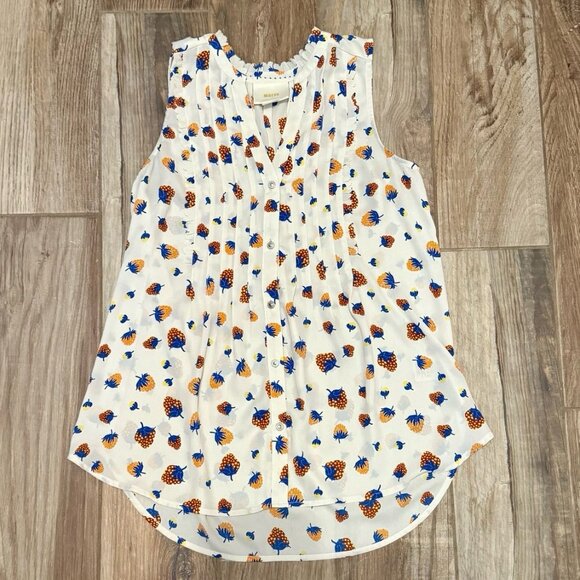 Anthropologie Maeve Fragola Ruffle Tank - Picture 2 of 4